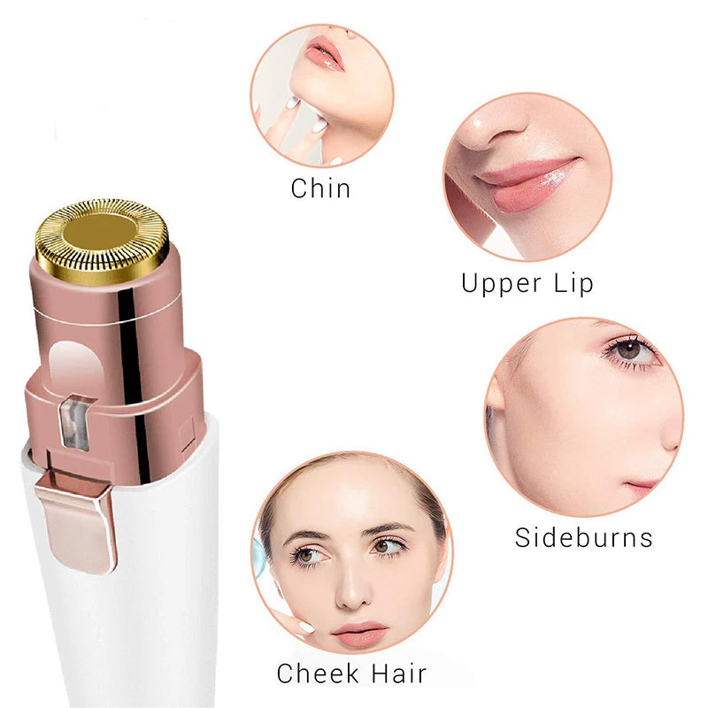 2 In1 Rechargeable Facial Hair Removal and Eyebrow Shaver