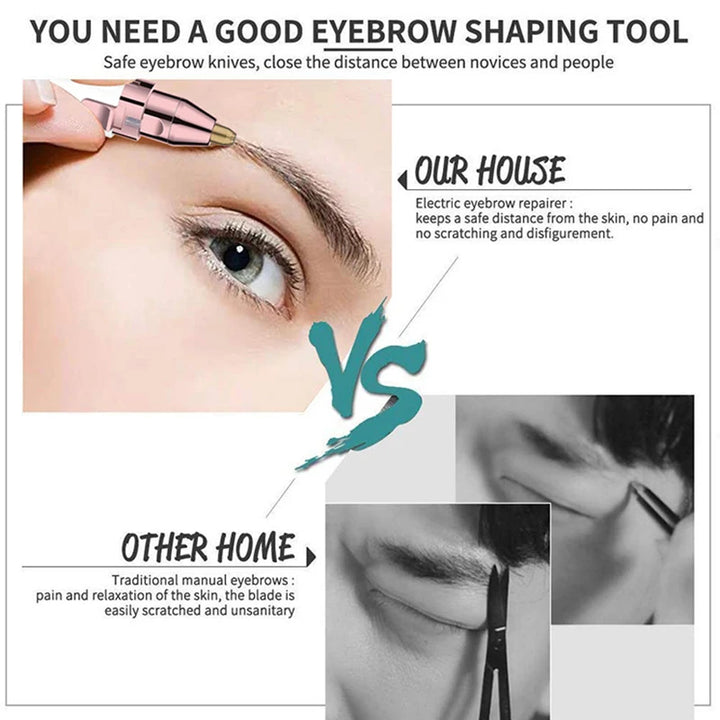 2 In1 Rechargeable Facial Hair Removal and Eyebrow Shaver