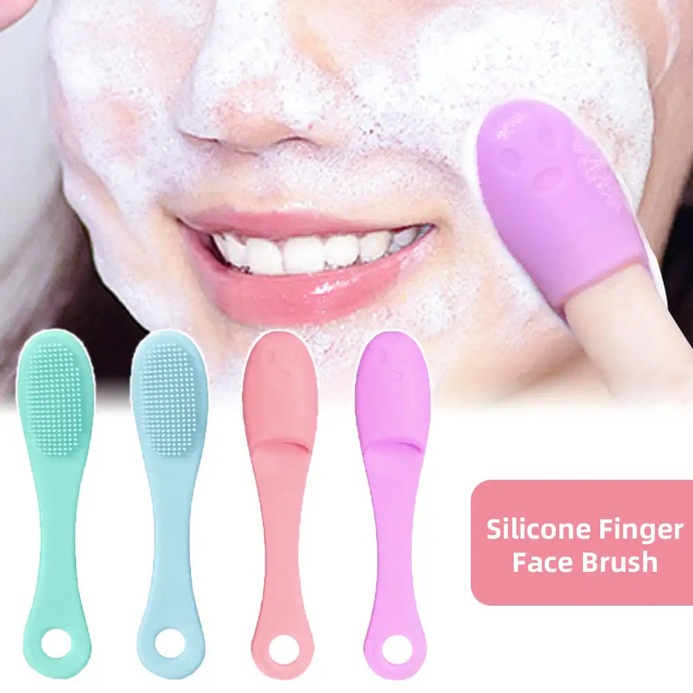 Silicone Facial Brush Cleaner Portable Blackhead Double-sided Massage Brushes