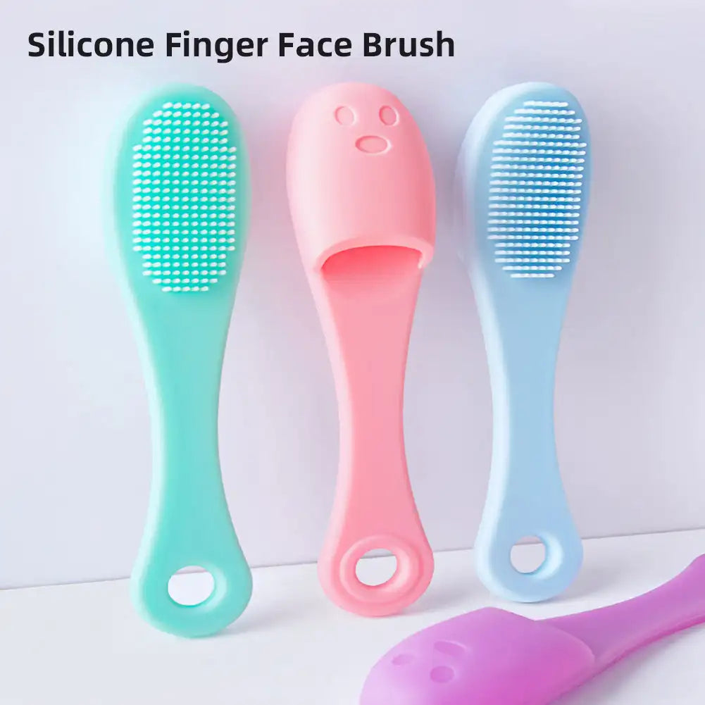 Silicone Facial Brush Cleaner Portable Blackhead Double-sided Massage Brushes