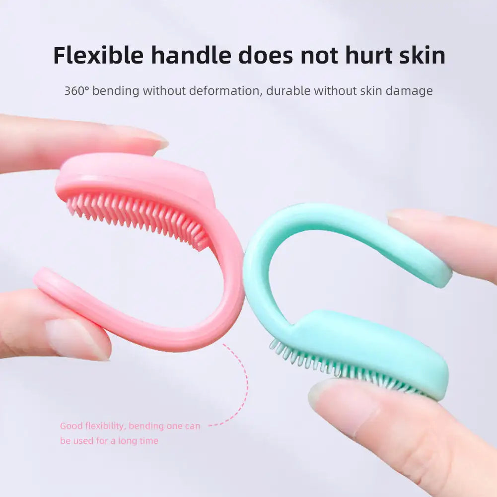 Silicone Facial Brush Cleaner Portable Blackhead Double-sided Massage Brushes