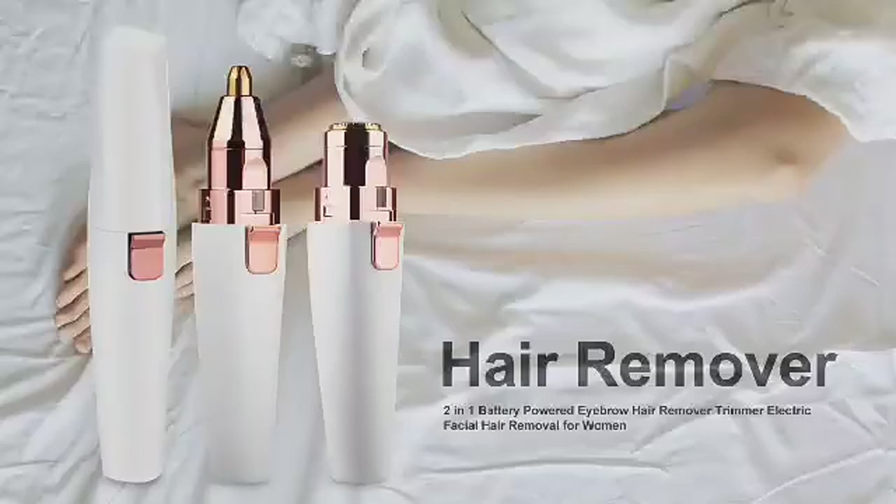 2 In1 Rechargeable Facial Hair Removal and Eyebrow Shaver